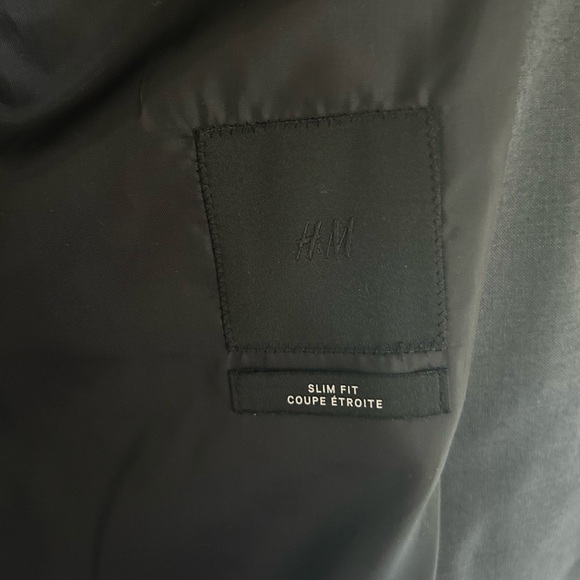 Men’s Grey Suit Jacket Blazer - H&M - Slim Fit - NWOT - Picture 2 of 2